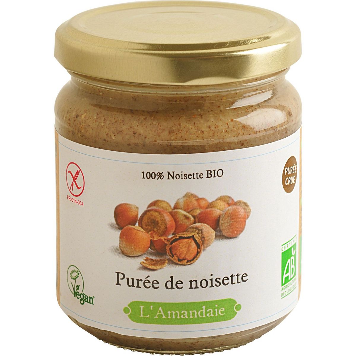 L'AMANDAIE Purée de noisette bio 200g pas cher 