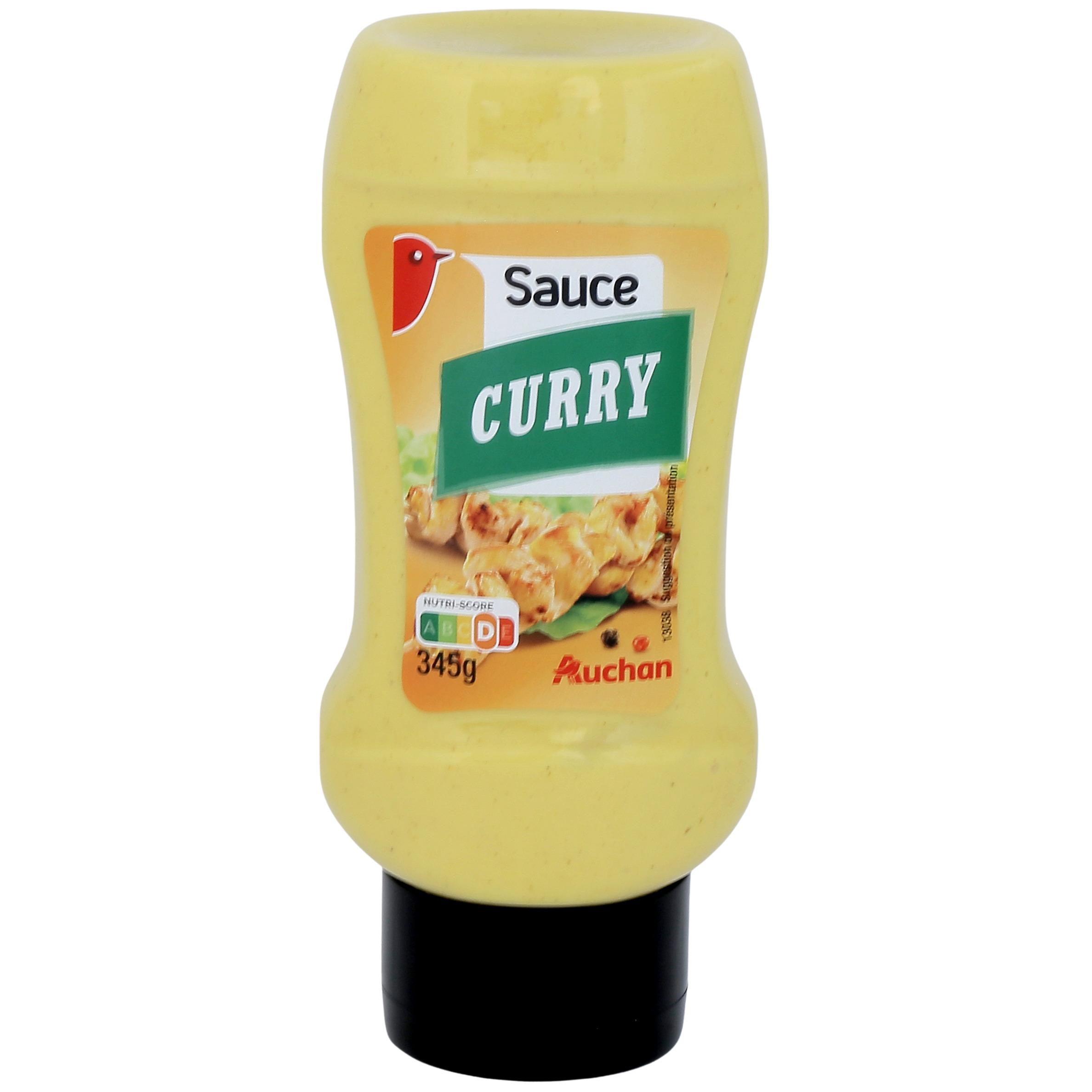 AUCHAN Sauce curry 345g pas cher 