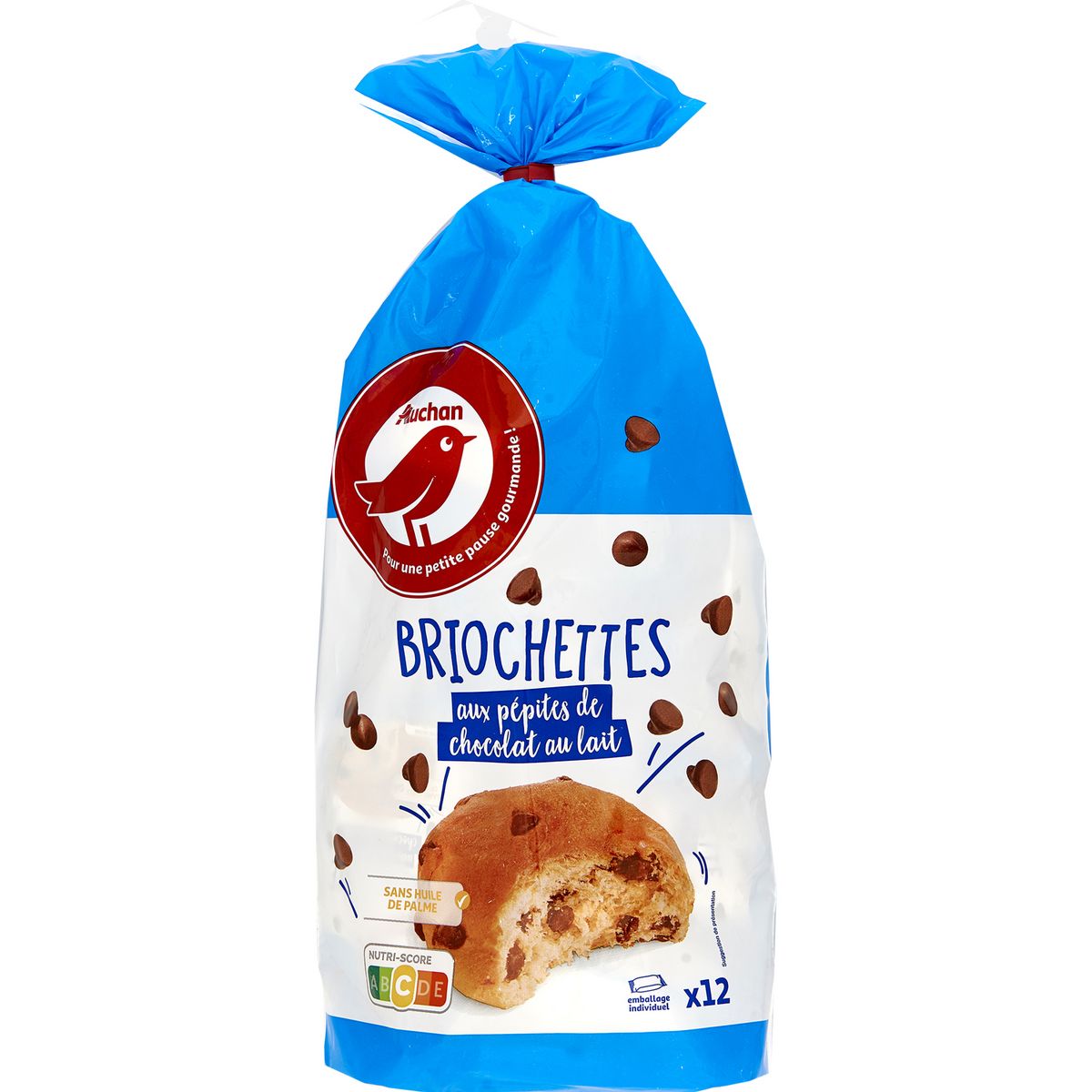 Lot de 8 Brioches aux pépites de chocolat sans gluten