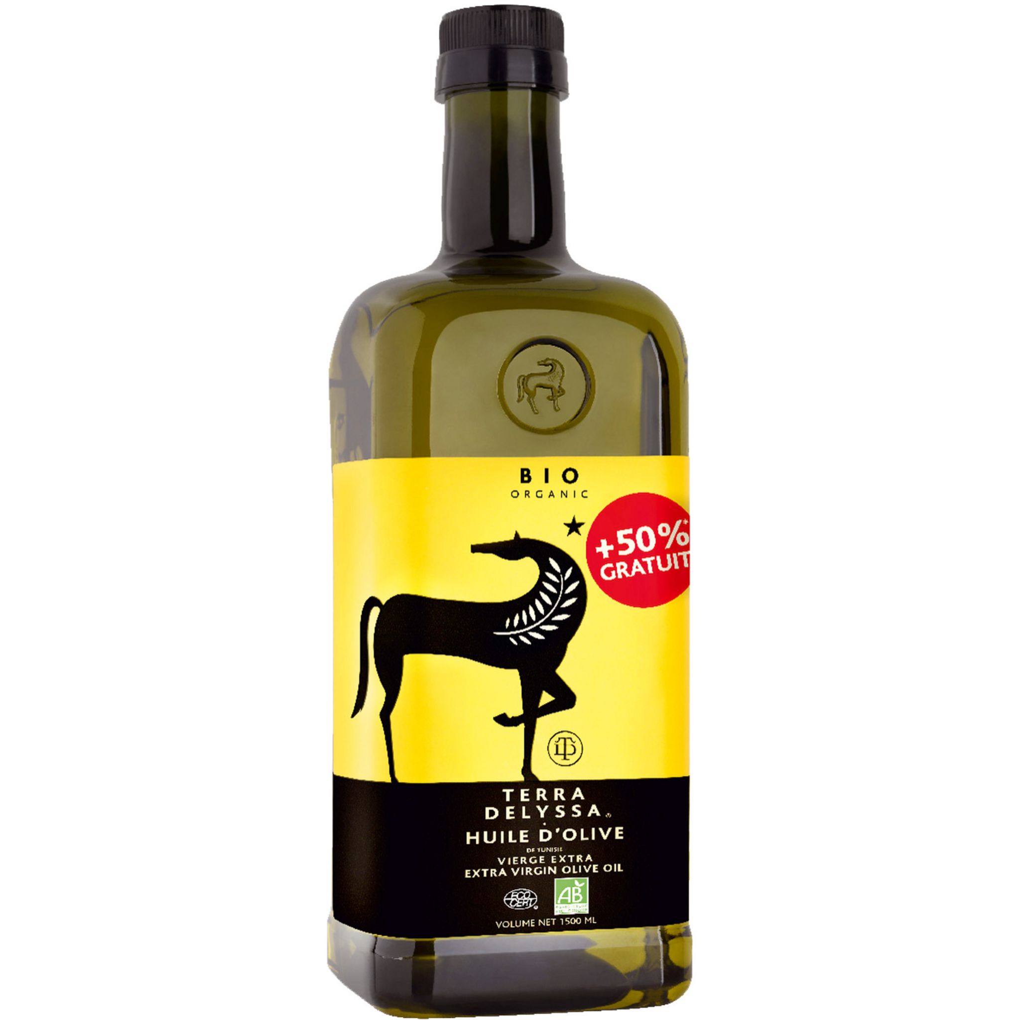 AUCHAN Huile d'olive vierge extra classique origine Espagne 1,5l pas cher 