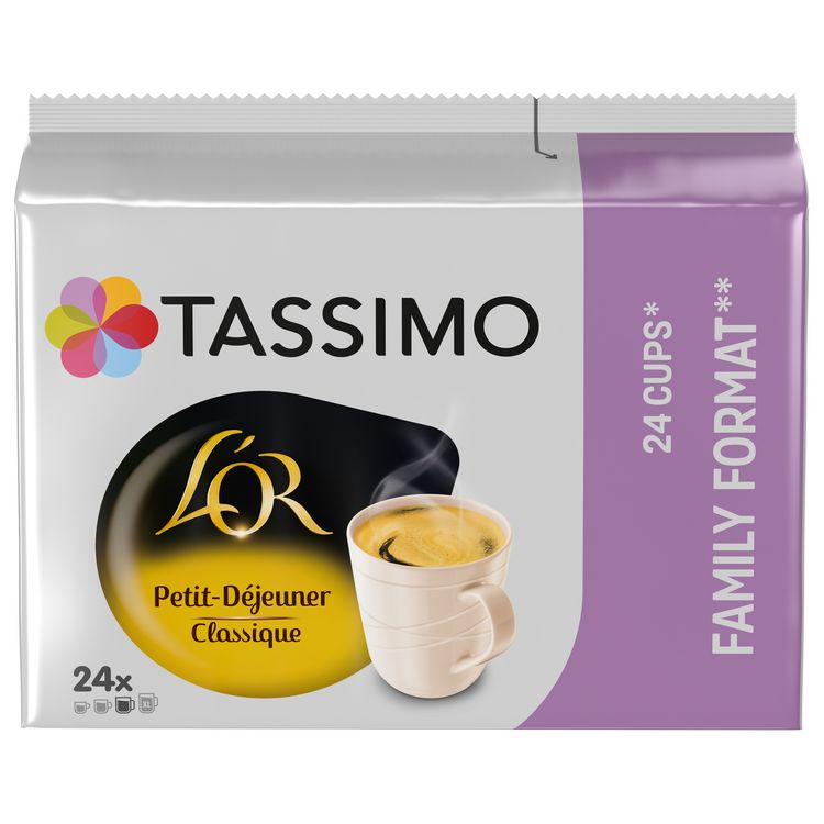 Livraison à domicile Tassimo L'or café long classic, 24 dosettes