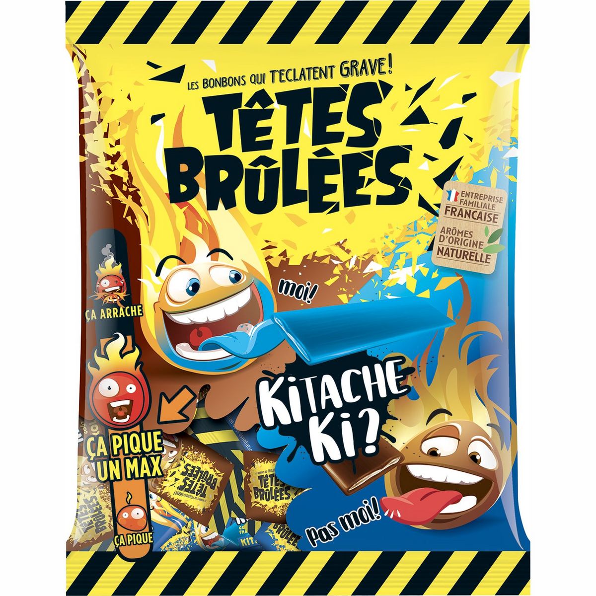 Têtes brûlées Cola,tete brulé cola,bille acide cola,bonbon tete brulée