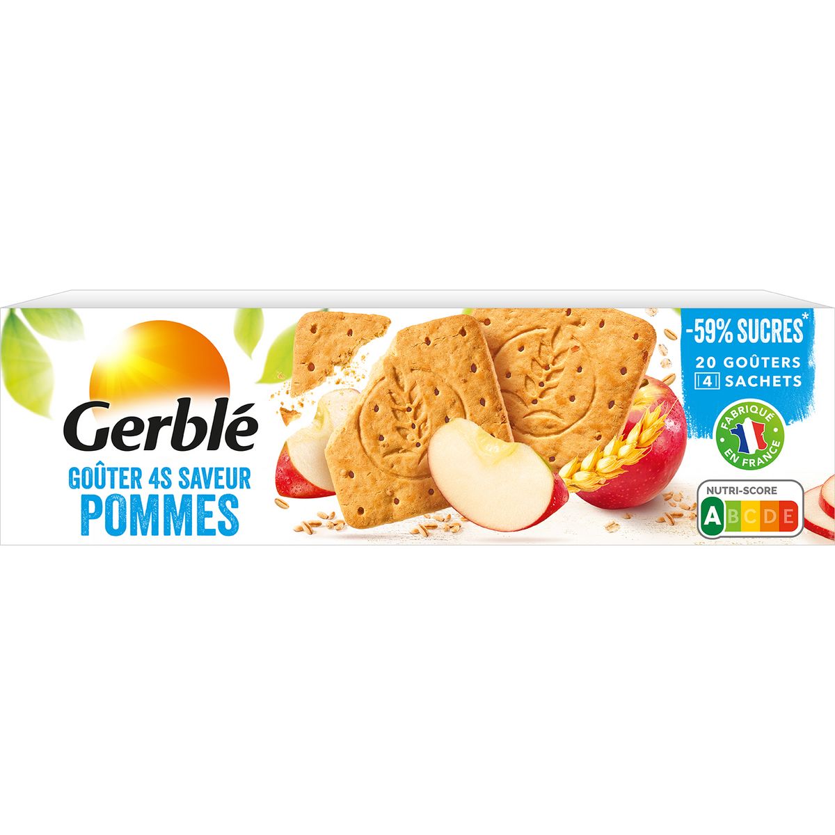 Biscuits à la pomme et aux noisettes, Gerblé (230 g)  La Belle Vie :  Courses en Ligne - Livraison à Domicile