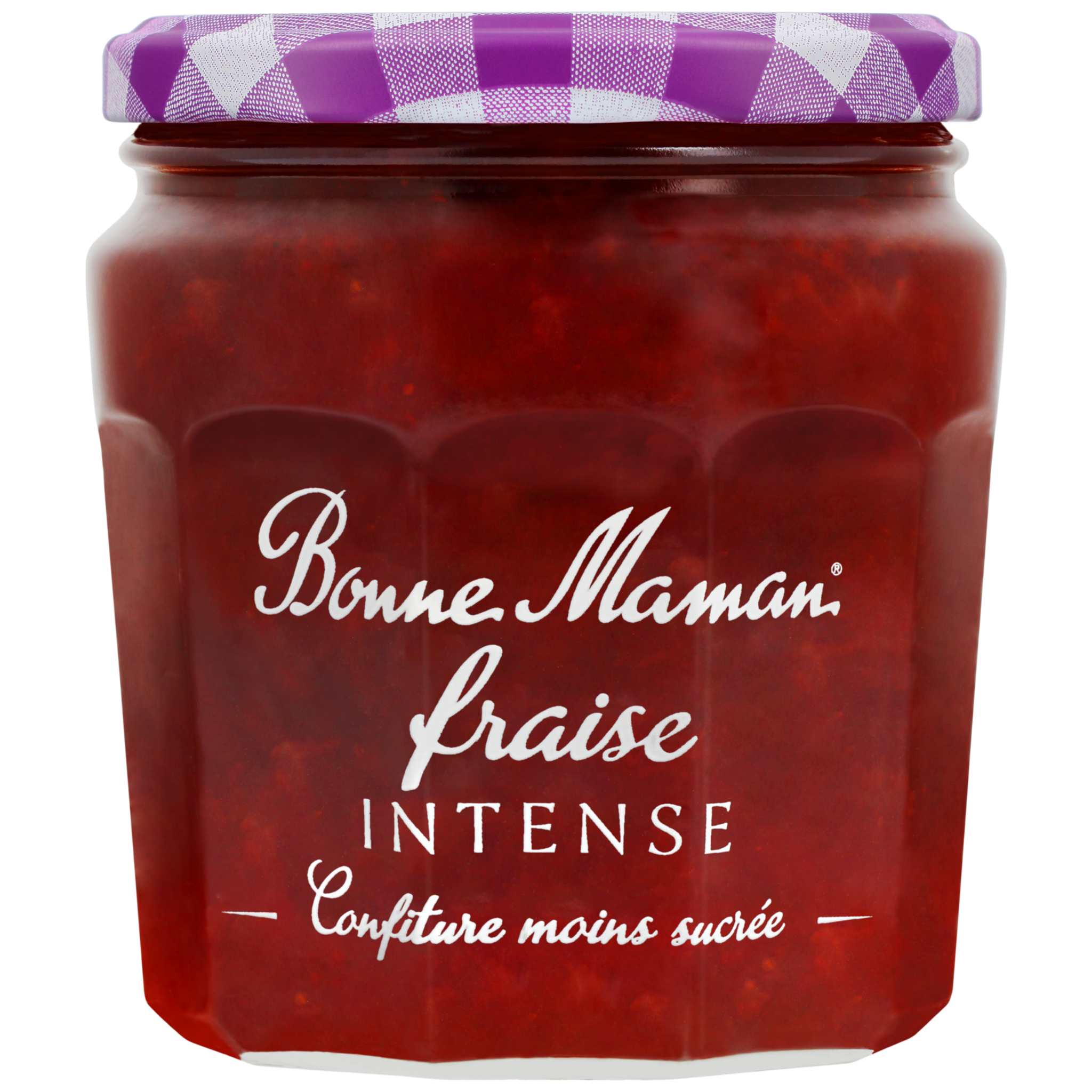 BONNE MAMAN Intense confiture de fraise moins sucrée 335g pas cher 