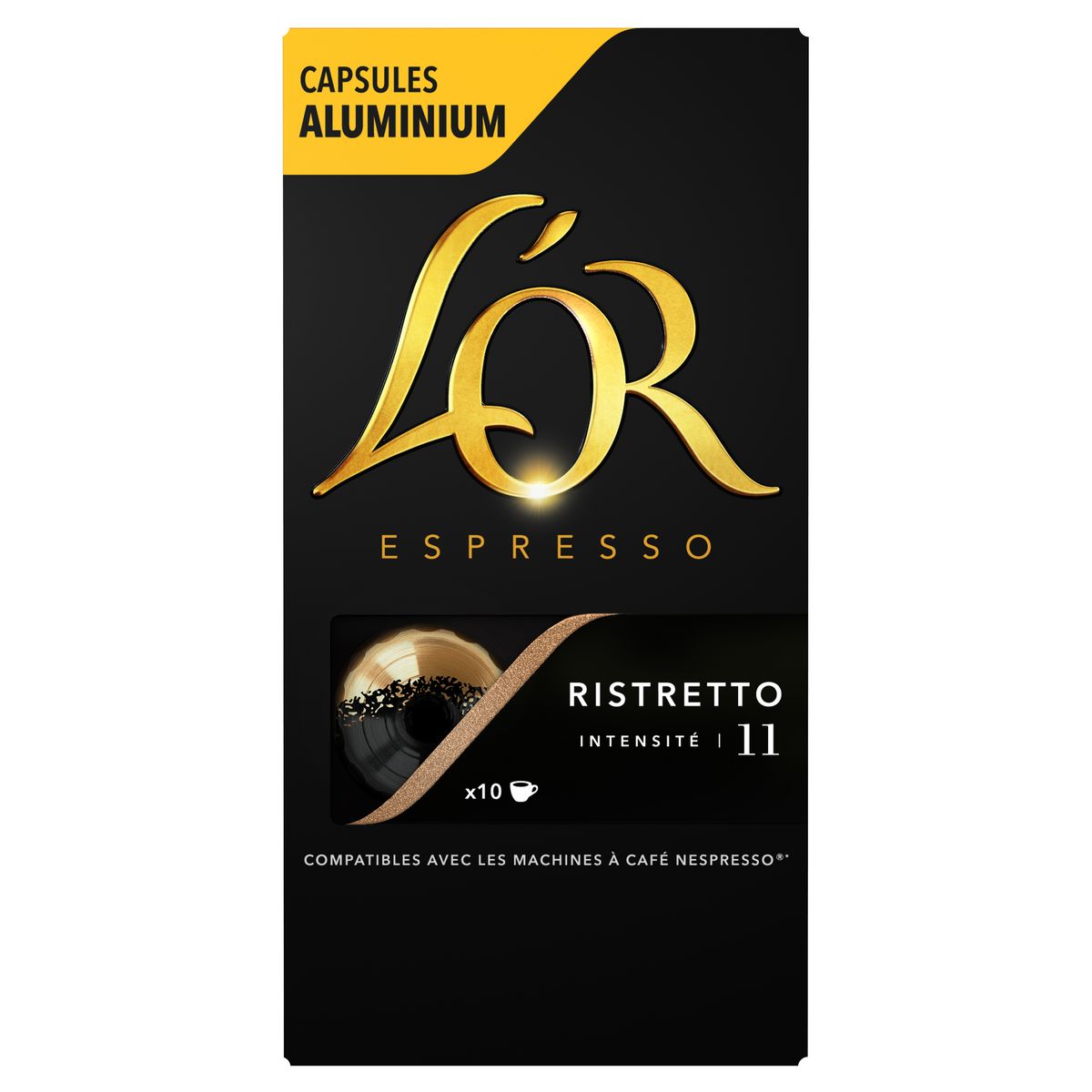 L'OR ESPRESSO Café ristretto en capsule compatible Nespresso 10 capsules 52g