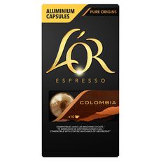 L'OR ESPRESSO Capsules de café Colombia Andes compatibles Nespresso 10 capsules 52g