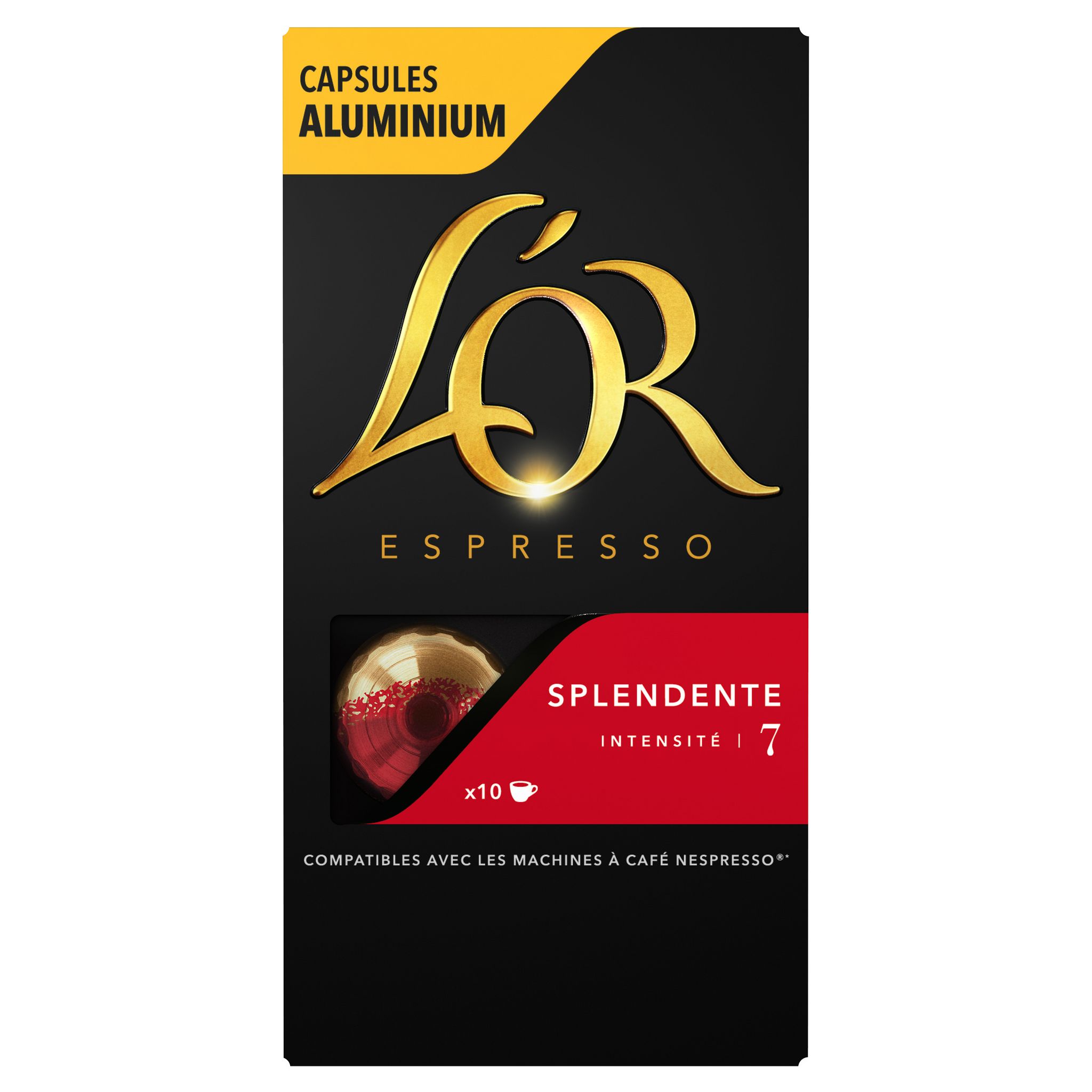 Café Splendente intensité 7 - 100 capsules L'Or