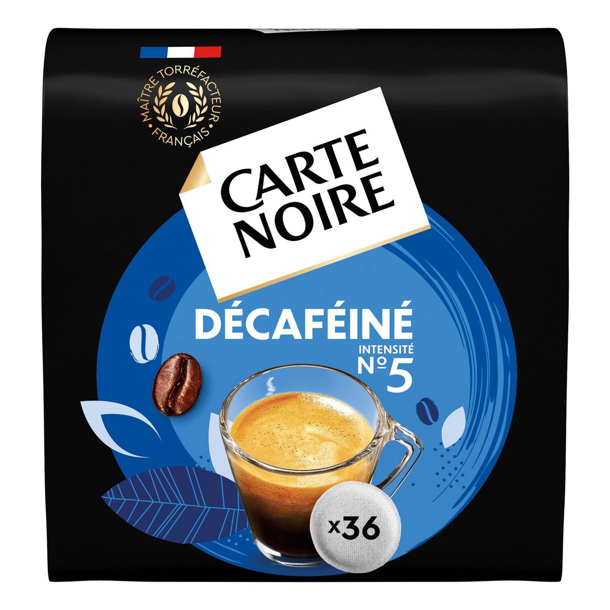 Dosettes souples n°5 Décaféiné x36 - Carte Noire