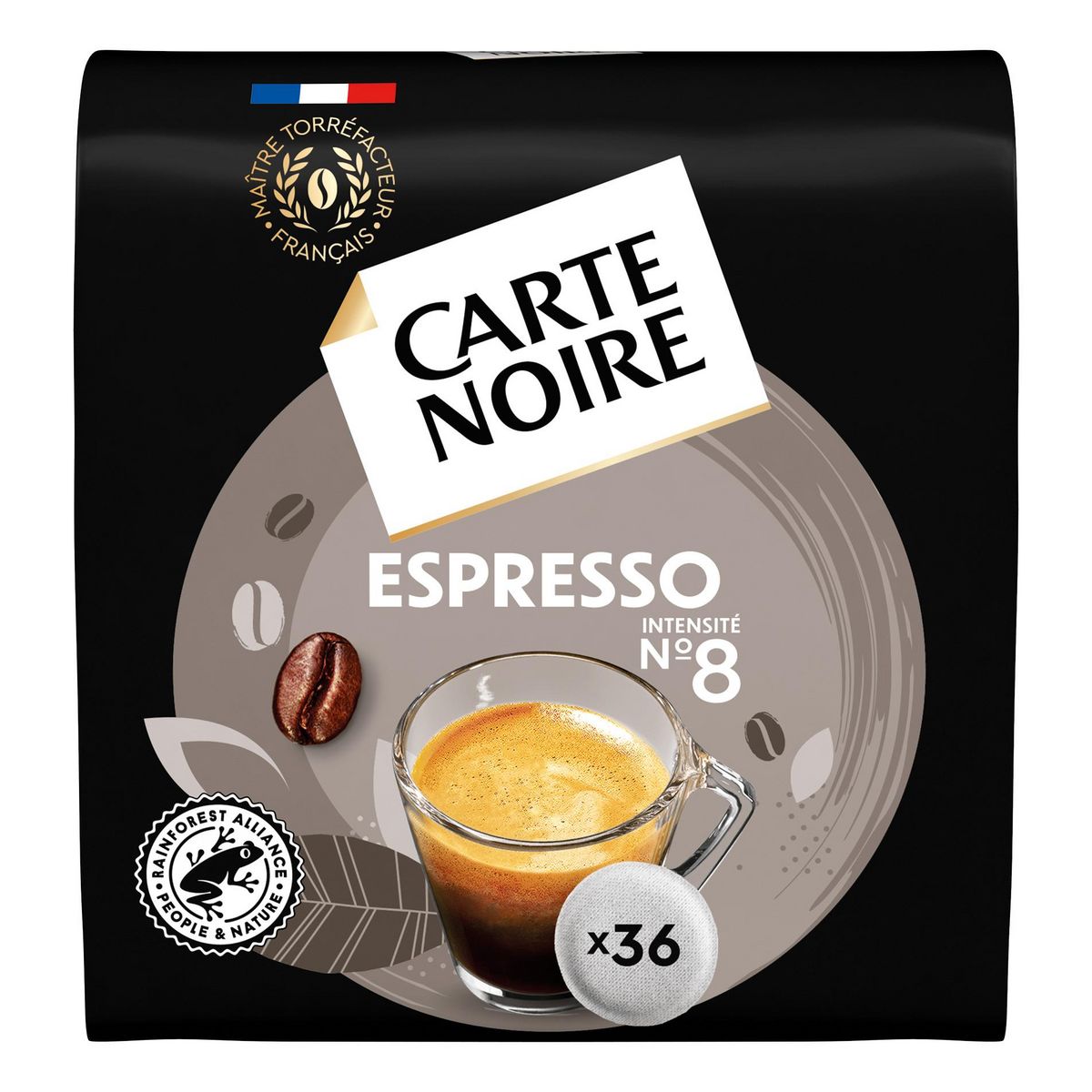 Café 100% arabica en dosette - Carte Noire - 36 dosette