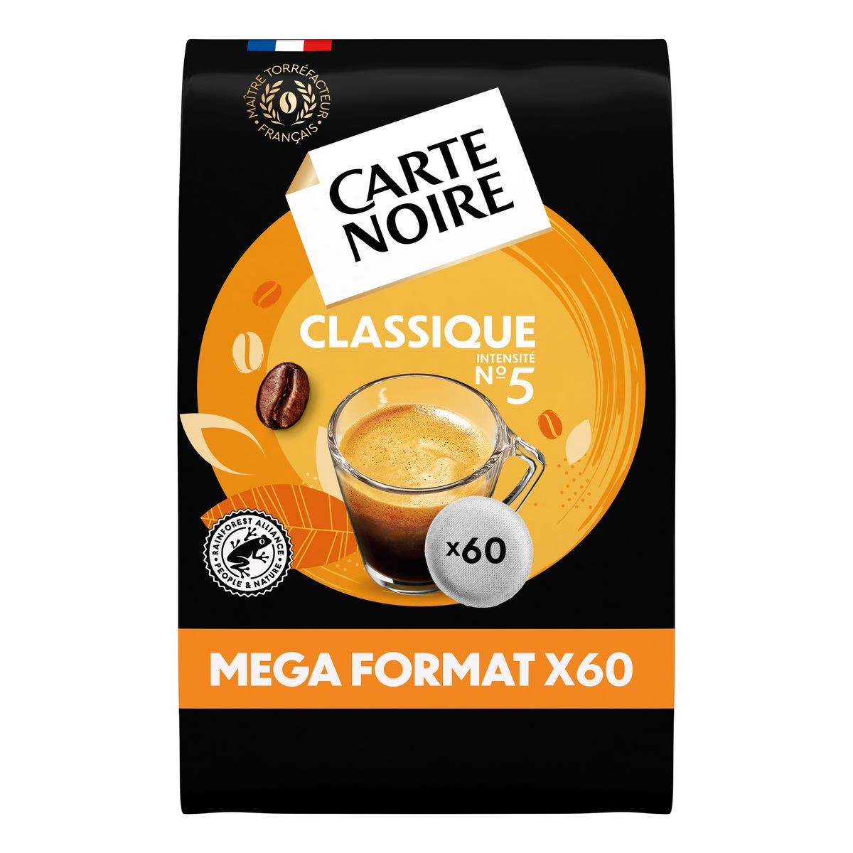 Dosettes de café Carte Noire Classique N° 5 - Paquet de 60 sur