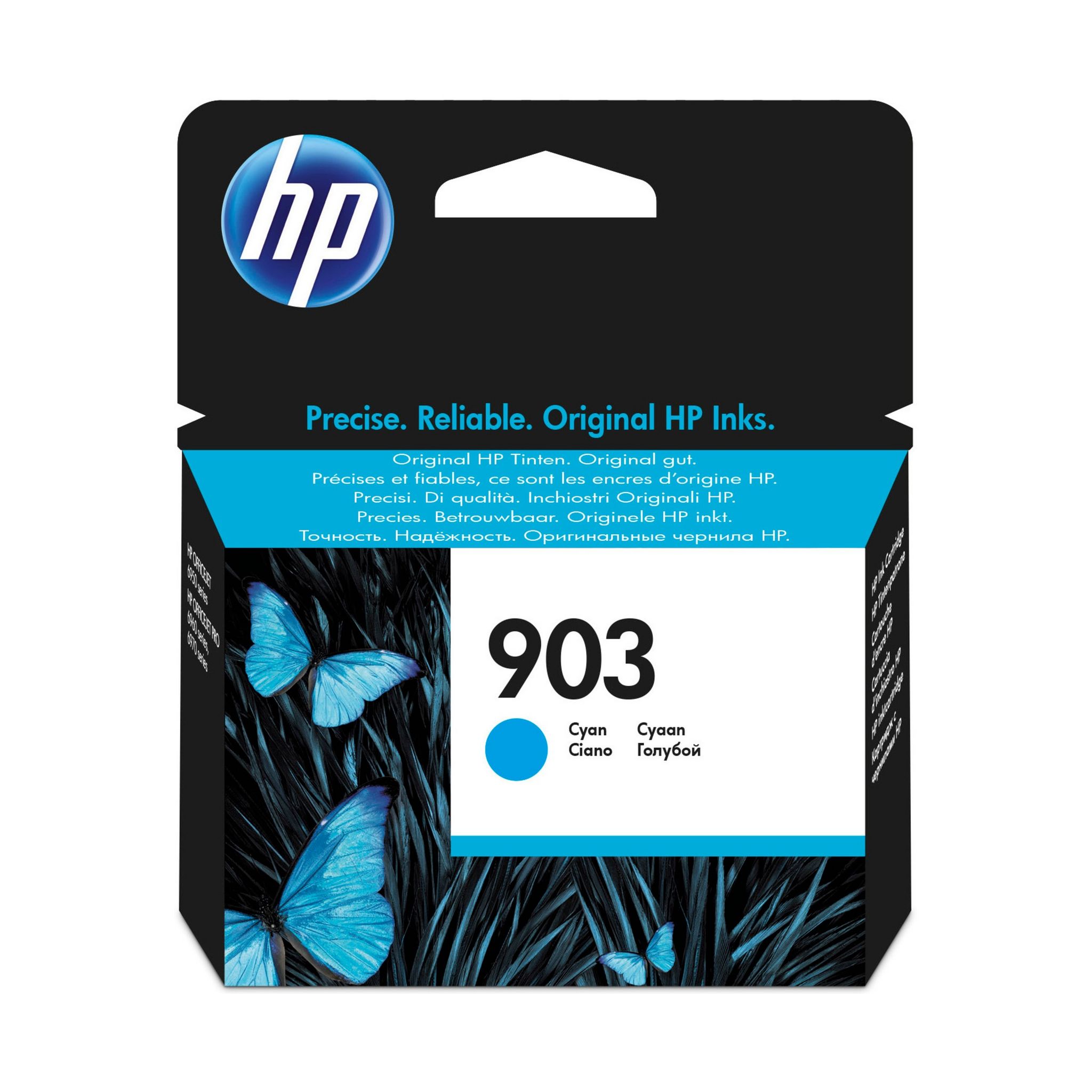 HP - HP 903 Cartouche d'Encre Cyan Authentique (T6L87AE) pour HP OfficeJet  6950, HP OfficeJet Pro 6960 / 6970 disponible chez BRES BUREAUTIQUE