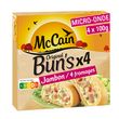 MCCAIN Bun's original jambon et 4 fromages 4 pièces 400g