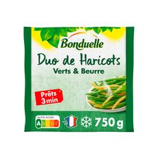 BONDUELLE Haricots verts et haricots au beurre 3-4 portions 750g