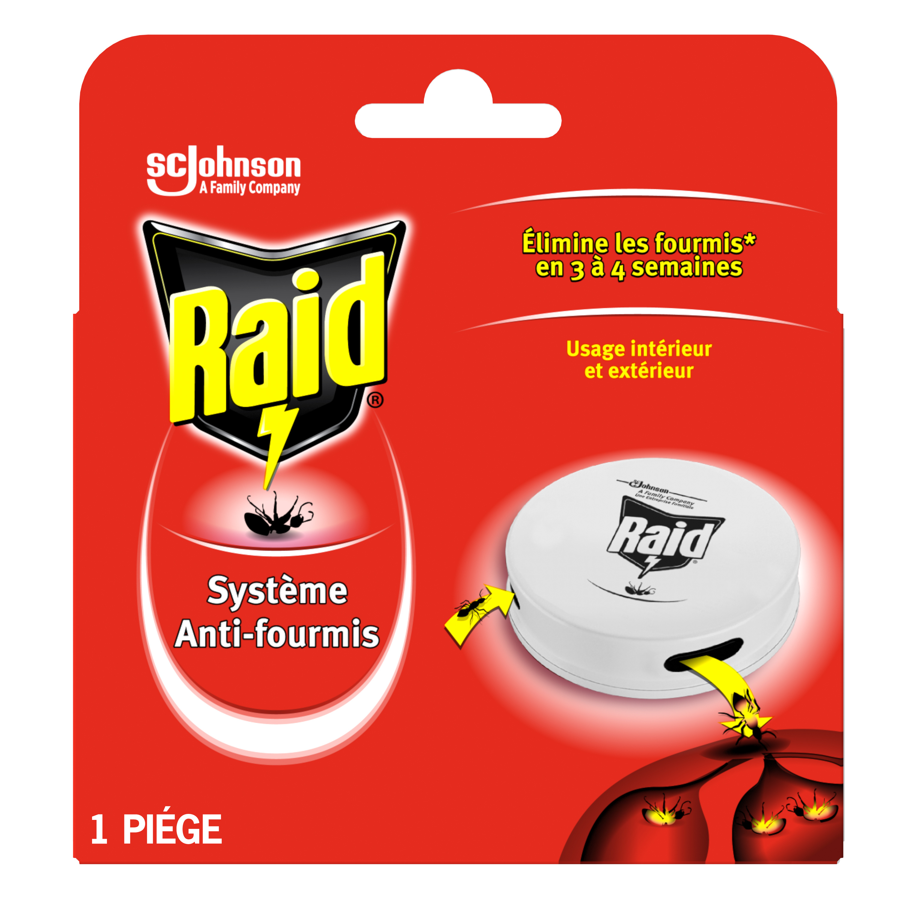 LOT DE 5 - RAID - Insecticide Fourmis Araignées Cafards - spray de 400 ml