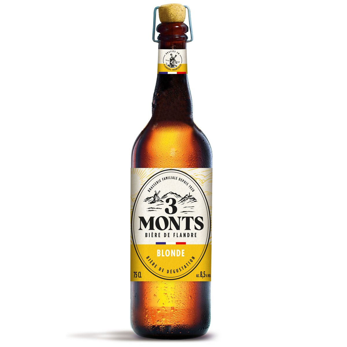 3 MONTS Bière blonde de Flandre 8,5% 75cl