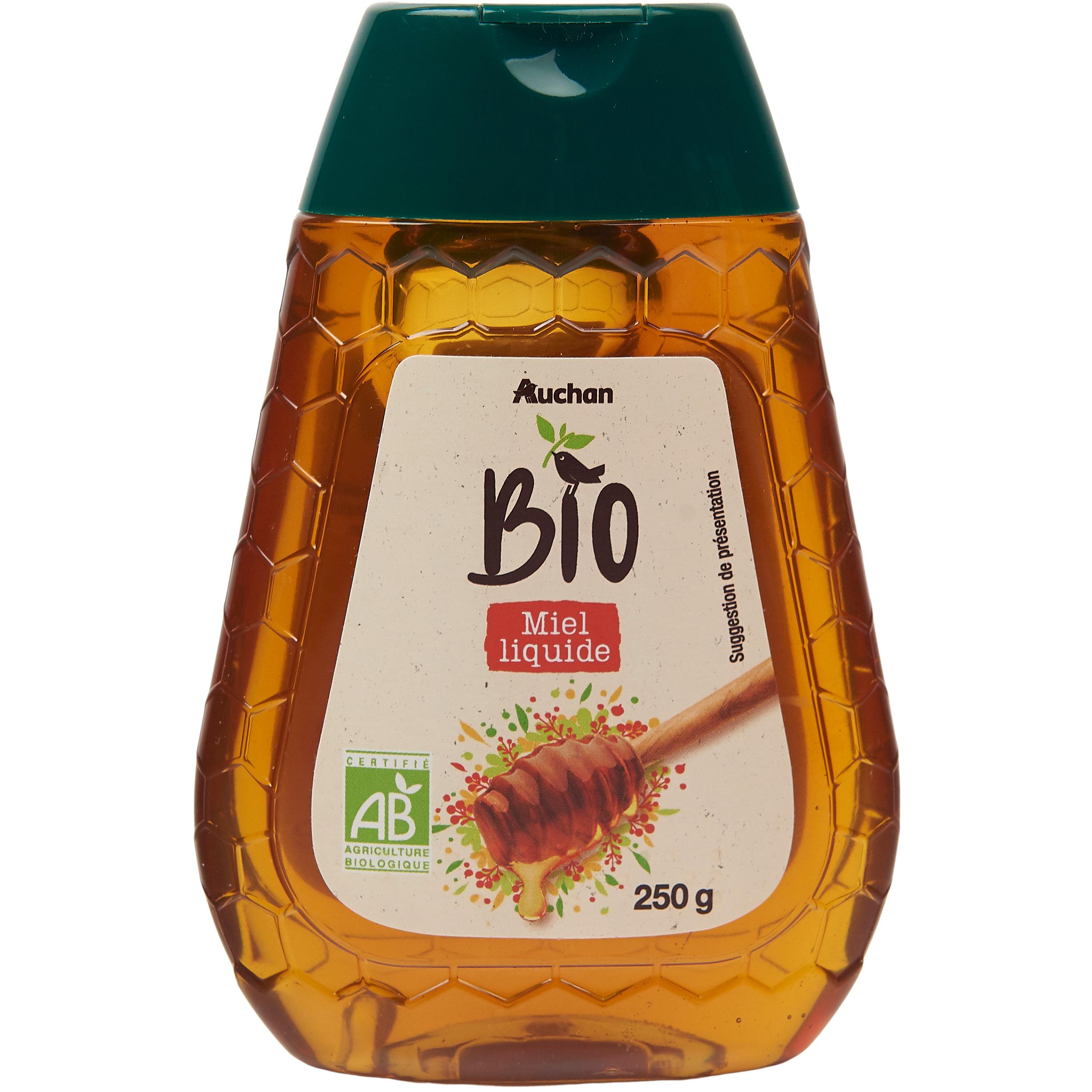 AUCHAN Miel de fleurs liquide équilibré et fleuri 1kg pas cher