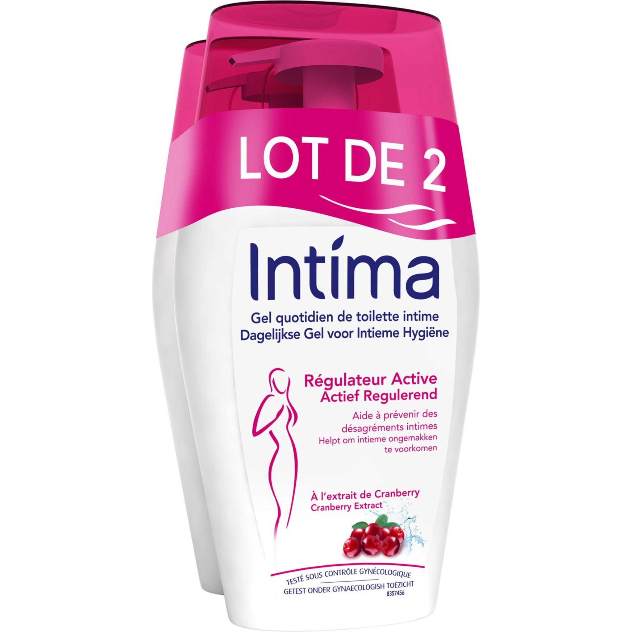 INTIMA Lot de 6 Gels Régulateur Active 200 ml à l'Extrait de Cranberry :  : Hygiène et Santé