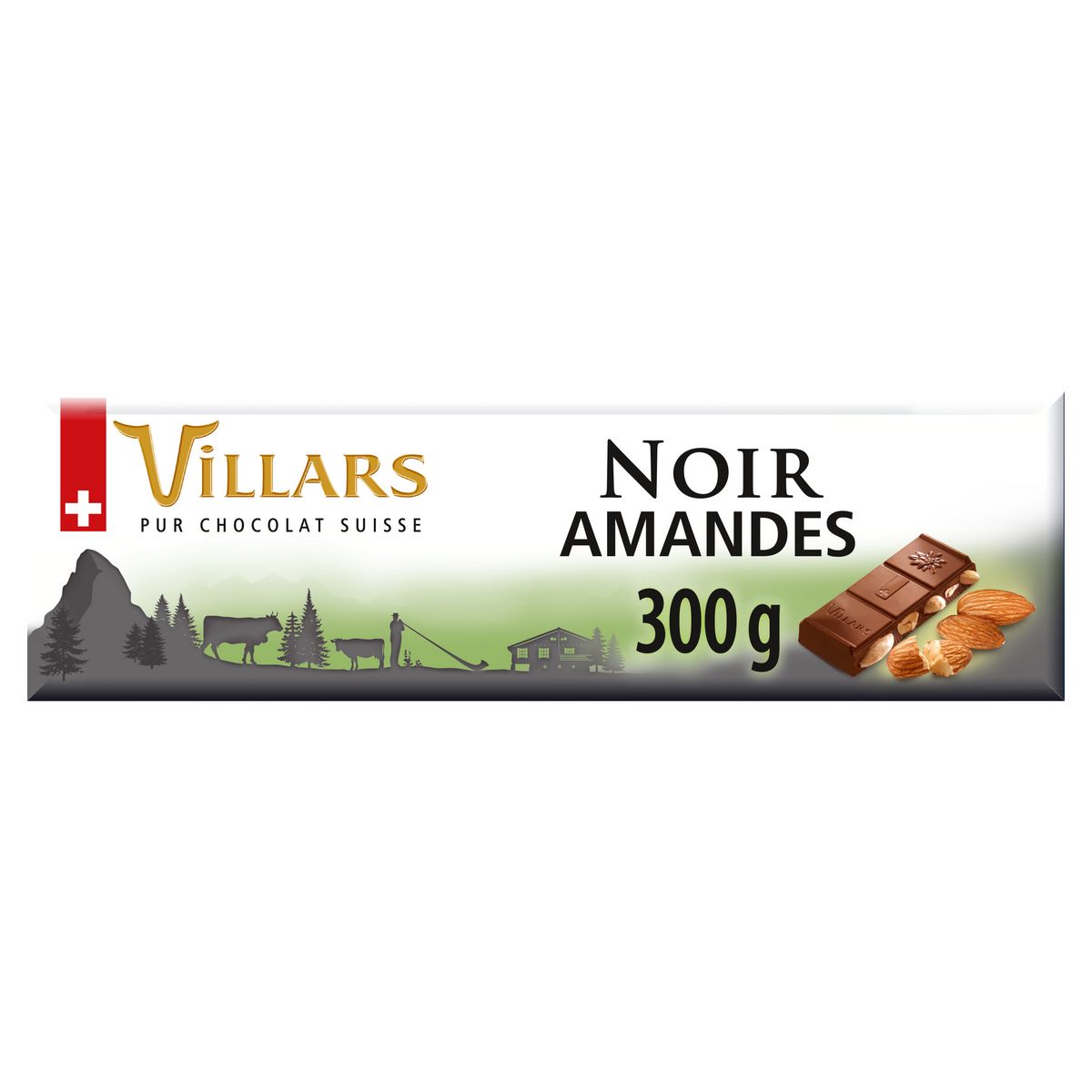 Tablette Suisse de Chocolat Noir Pâtissier 63 % - Villars