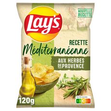 LAY'S Chips recette méditerranéenne aux herbes de Provence 120g