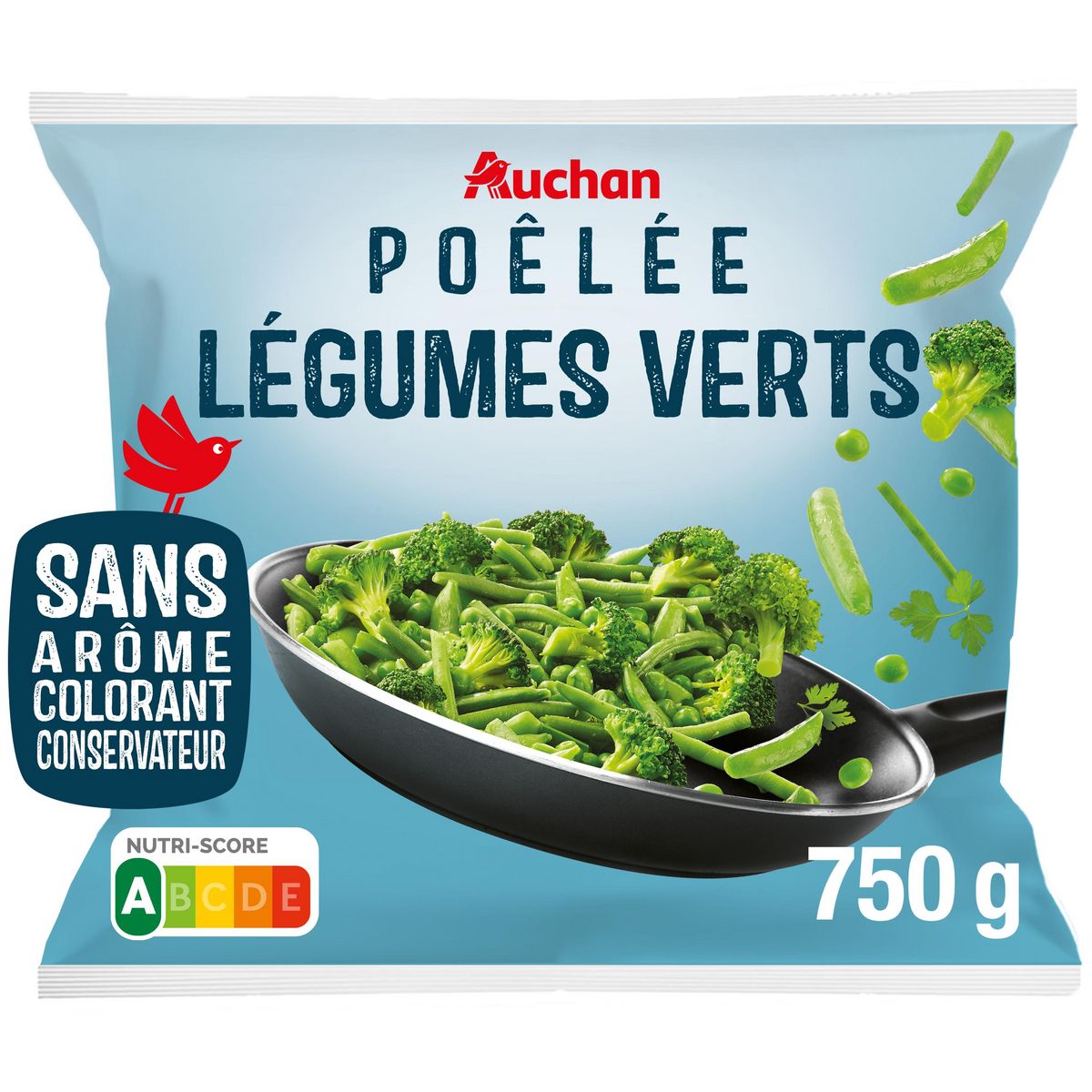 Soupe de légumes verts bio surgelé