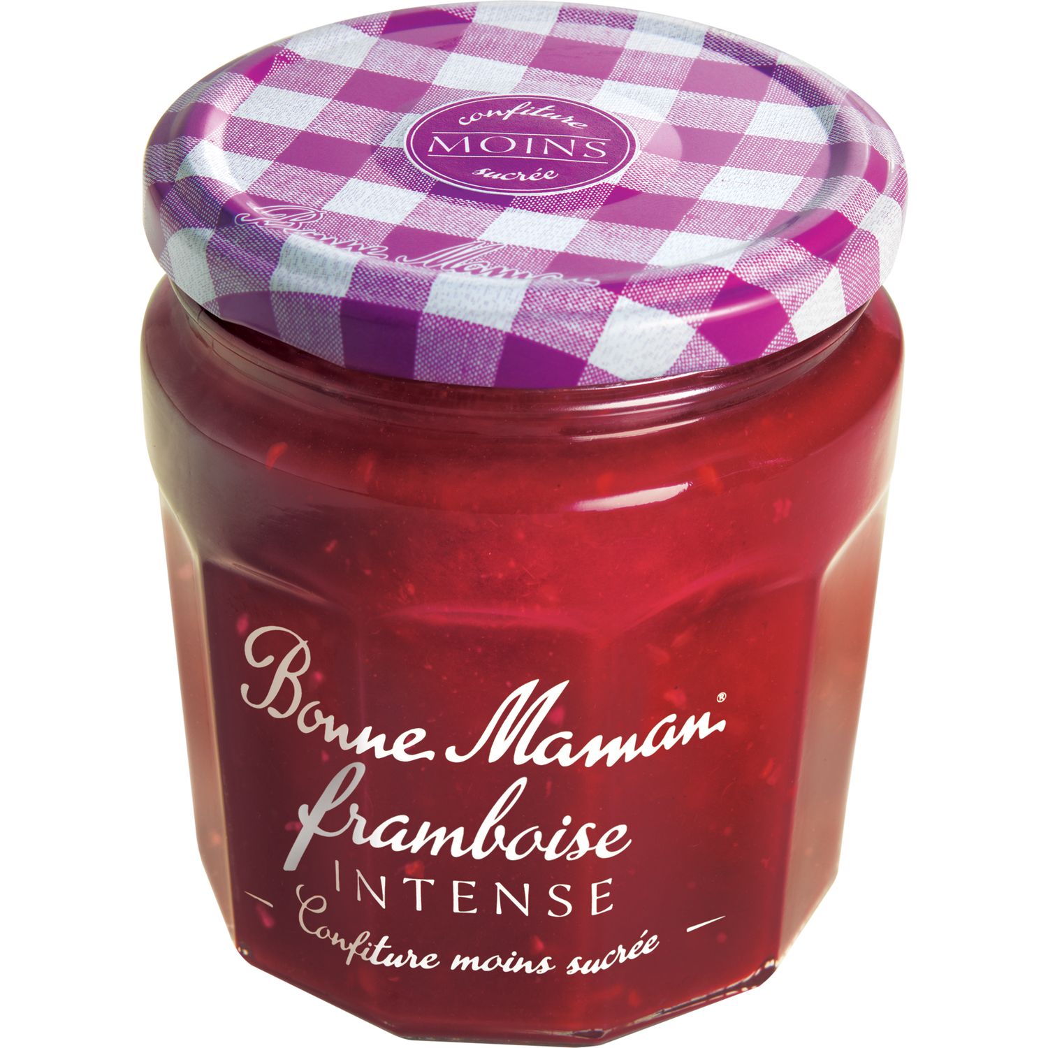 Confiture de framboises intense Bonne Maman 335g sur