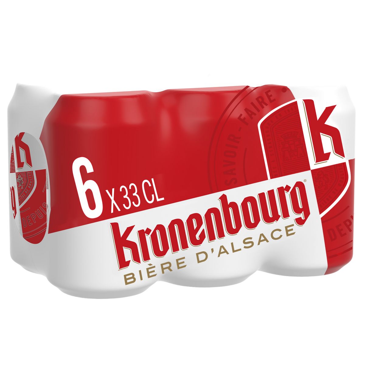 KRONENBOURG Bière blonde 4,2% boîtes 6x33cl