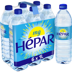 HEPAR Eau minérale plate naturelle bouteilles 6x1l