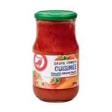 AUCHAN Sauce tomate cuisinée origine France, en bocal 680g