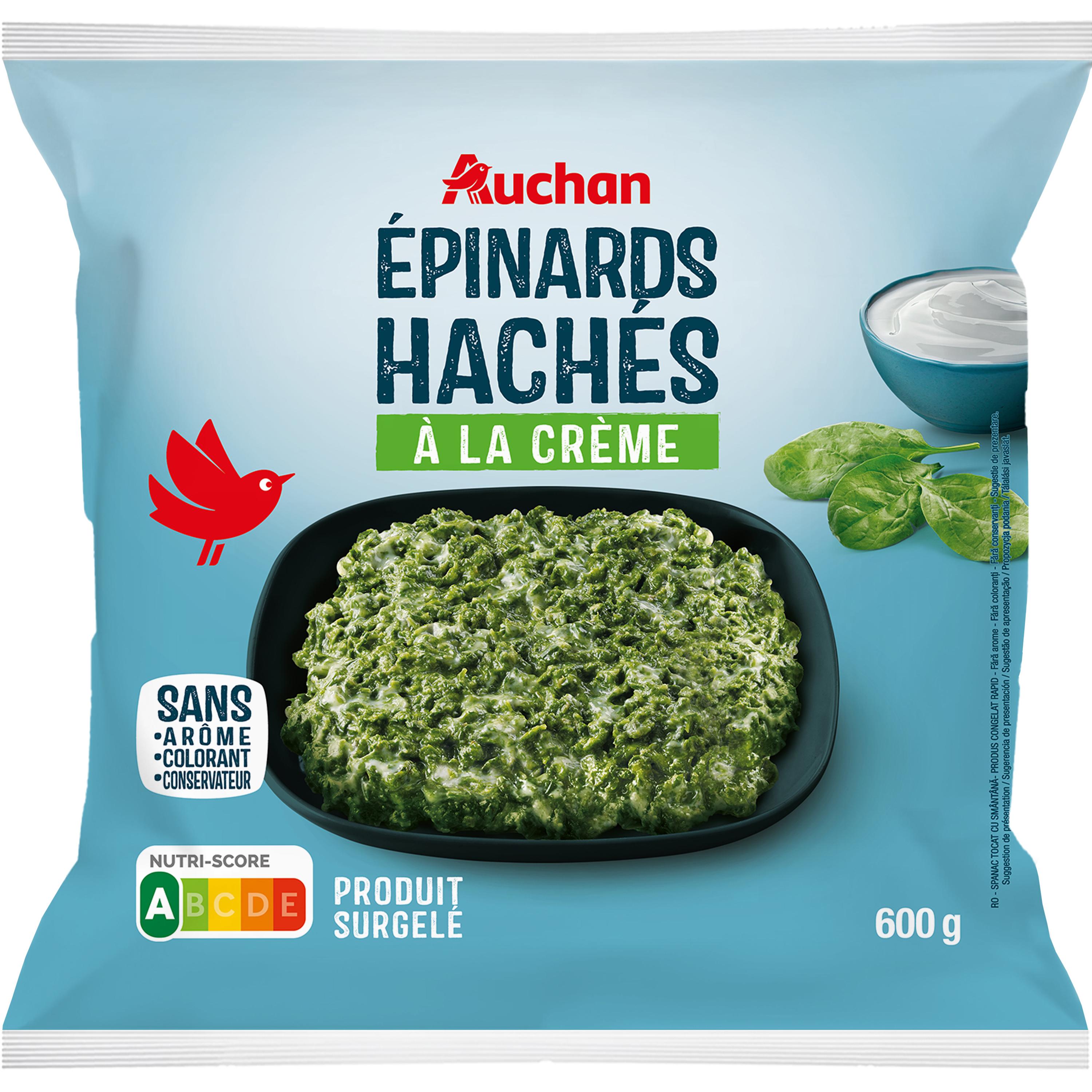 FINDUS Épinards hachés à la crème fraîche 4 portions 1kg pas cher 