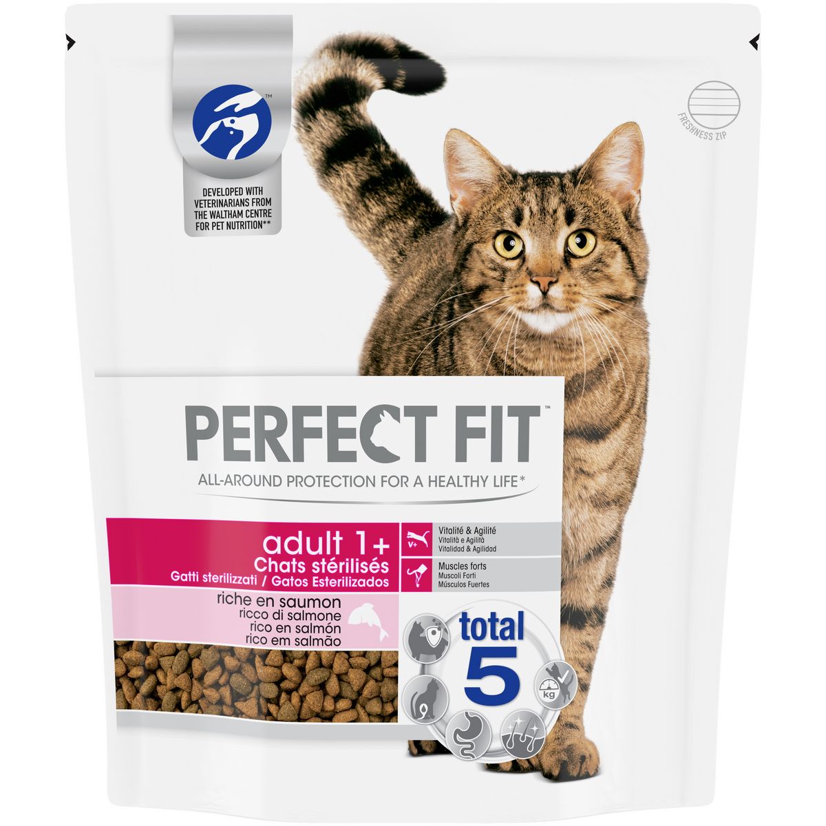 PERFECT FIT Adult croquettes au saumon pour chats stérilisés 1,4kg