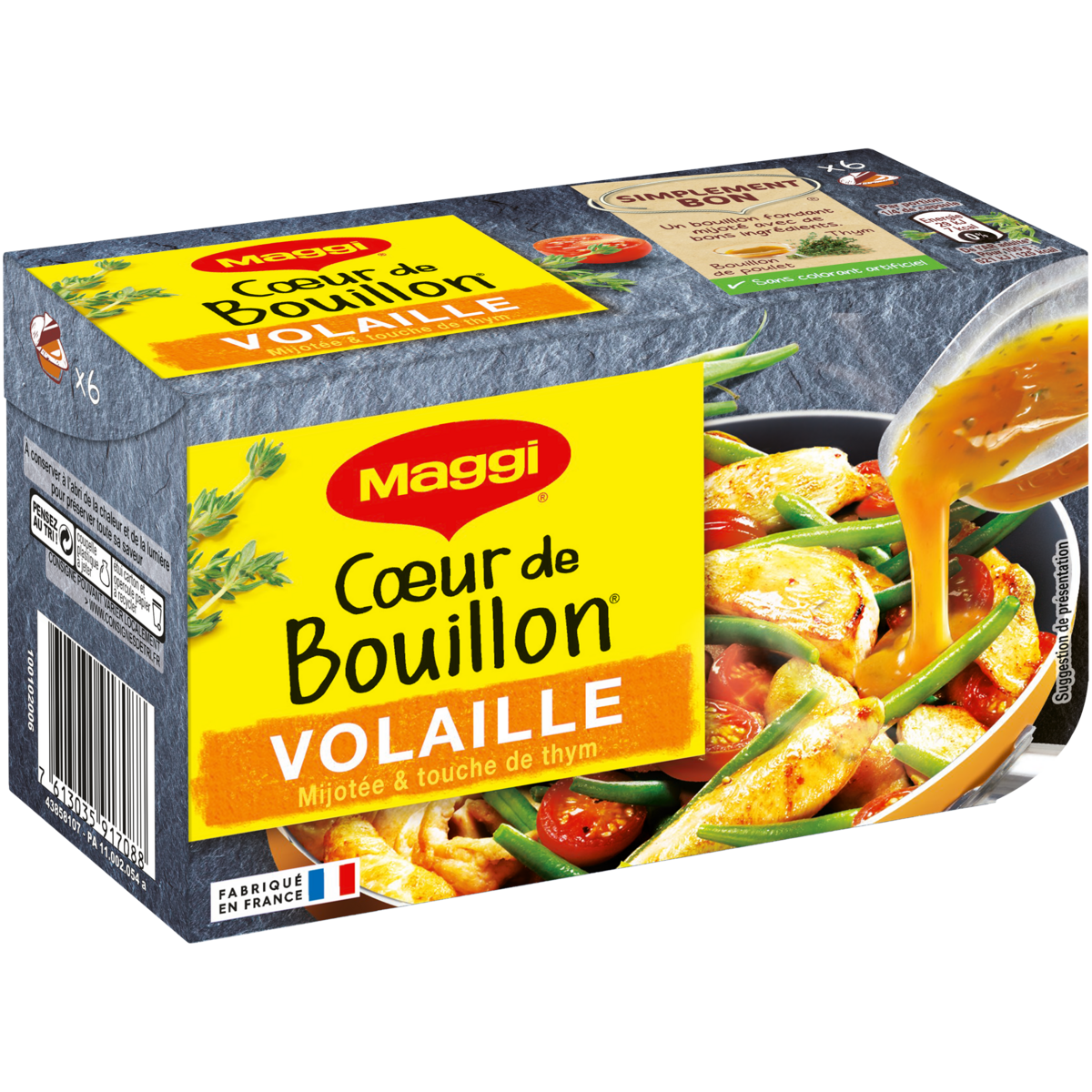 Bouillon de volaille dégraissé, Maggi (x 12, 120 g)  La Belle Vie :  Courses en Ligne - Livraison à Domicile