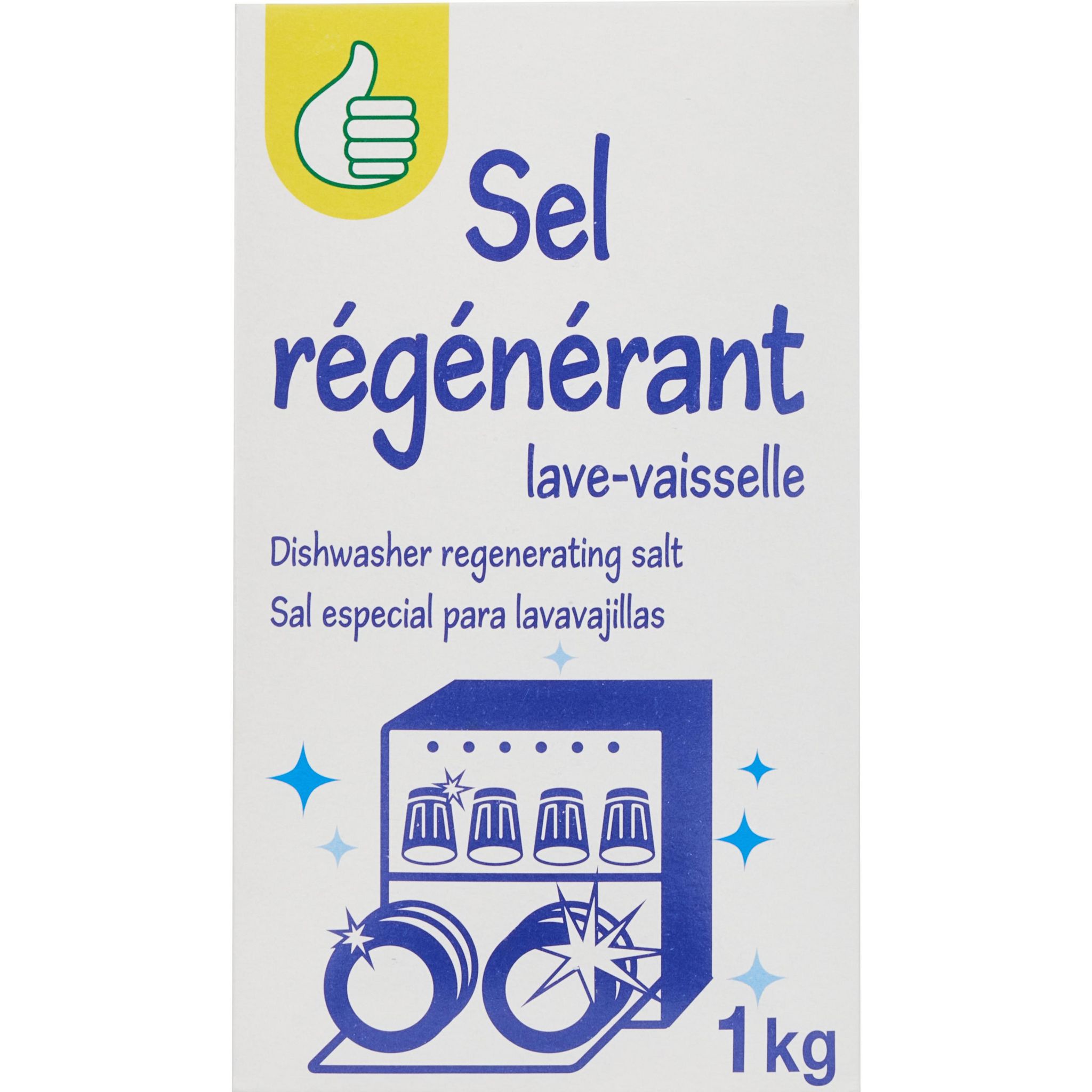 Sel régénérant lave-vaisselle - 4x1kg - ECO + au meilleur prix