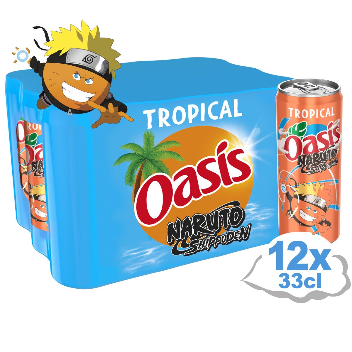 OASIS Boisson aux fruits Tropical boîtes slim 12x33cl