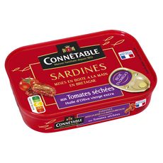 CONNETABLE Sardines aux tomates séchées préparées à la main en Bretagne 135g