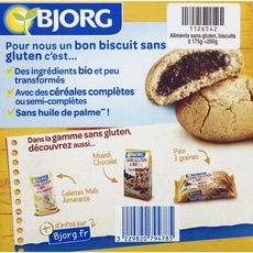 BJORG Fetit fourré biscuits fourrés cacao sans gluten bio 6 sachets 180g