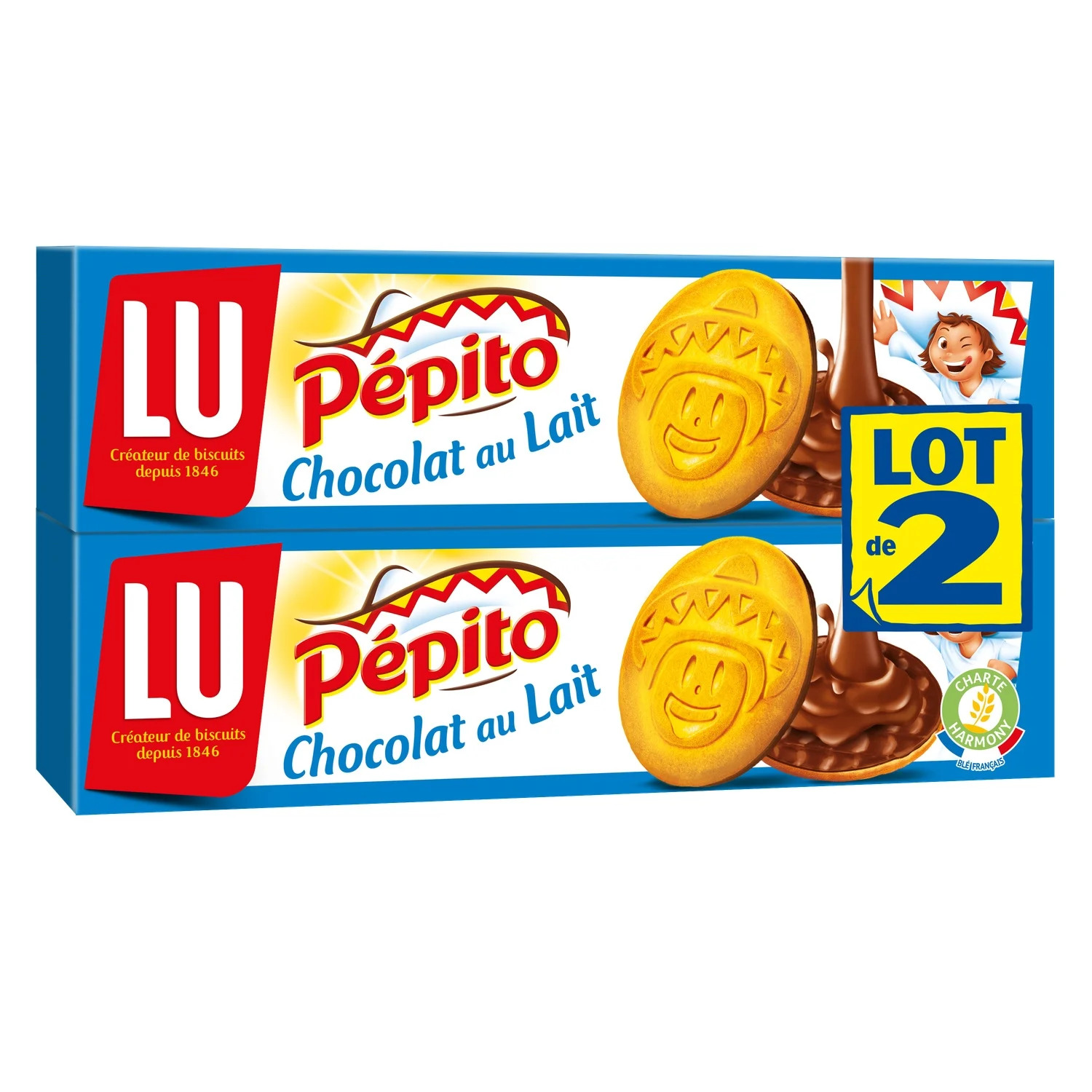 Pépito chocolat au lait - Lu - 200 g (20 x 10 g)