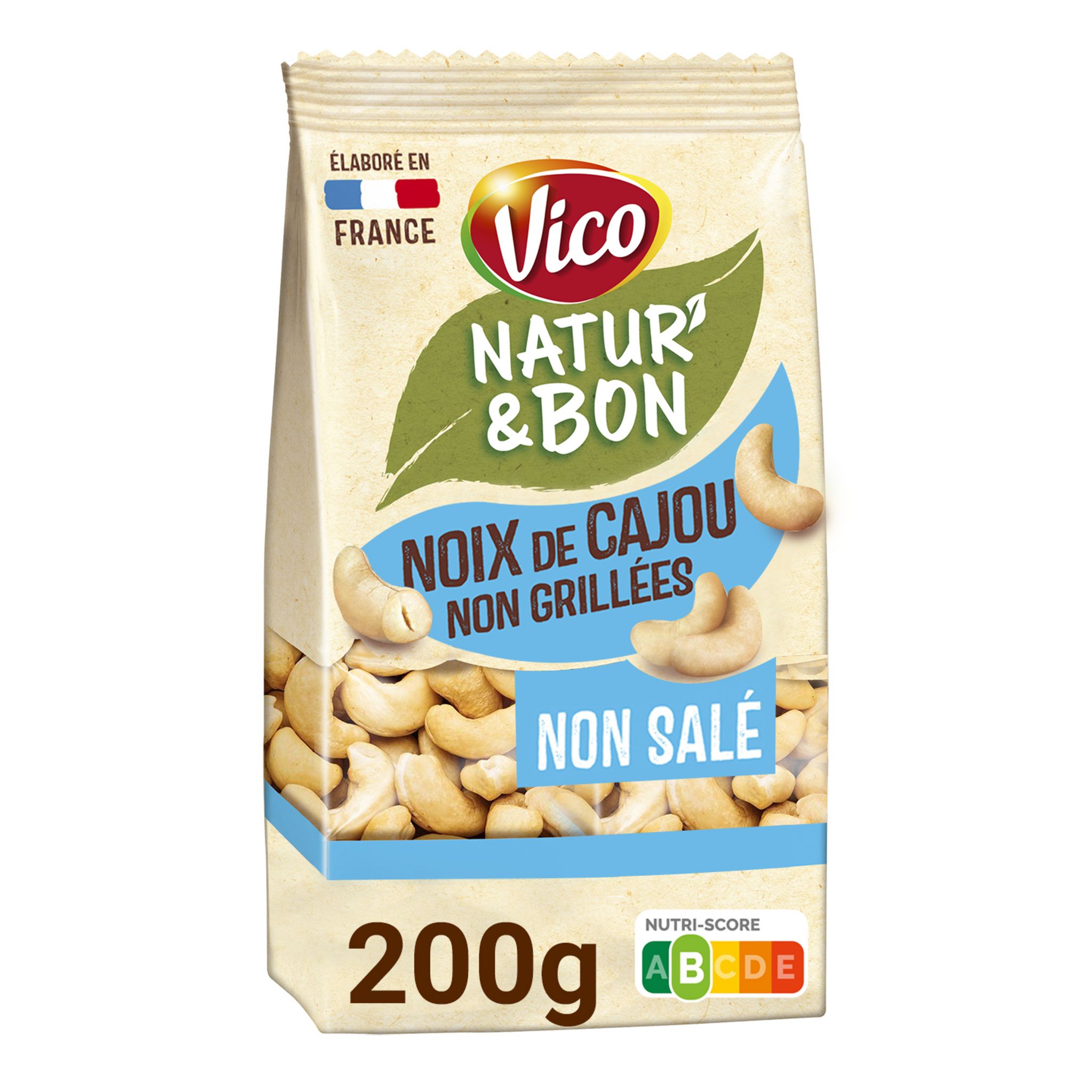 AUCHAN Noix de cajou grillées sans sel ajouté 125g pas cher 