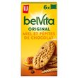 BELVITA Biscuits petit-déjeuner miel et pépites de chocolat sachets fraîcheur 8x4 biscuits 435g