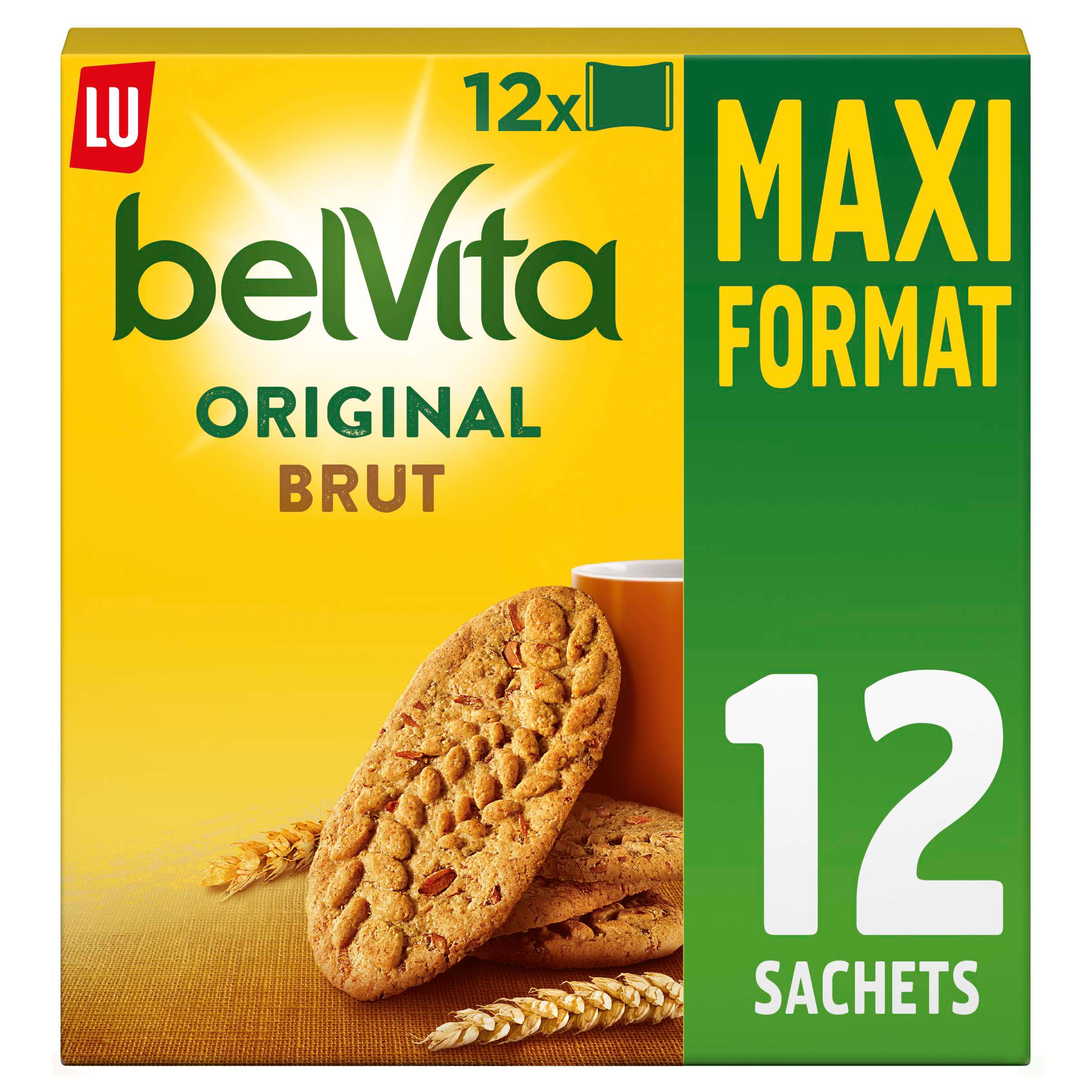 Biscuits petit déjeuner moelleux multi céréales Belvita LU : La