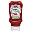 HEINZ Tomato ketchup moins de sucres et de sel en squeeze top down 435g