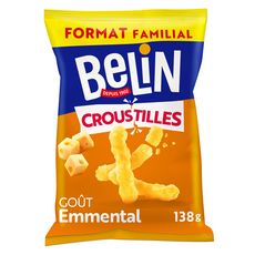 BELIN Croustilles goût emmental format familial 138g