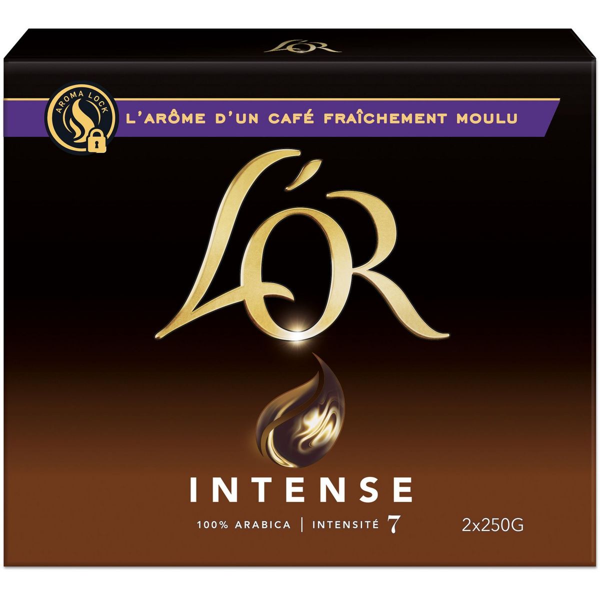 L'OR Café moulu intense intensité 7 250g pas cher 