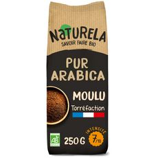 NATURELA Café moulu bio 100% Arabica intensité 7 250g