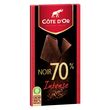 COTE D'OR Tablette de chocolat noir extra dégustation 70% 1 pièce 100g