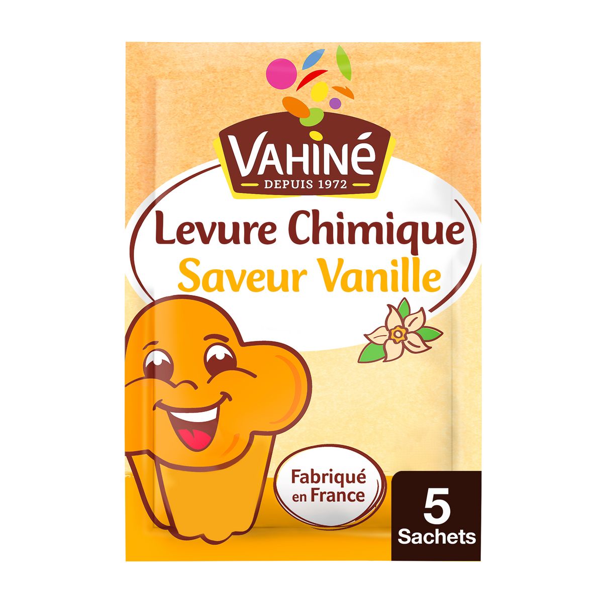 VAHINE Levure chimique saveur vanille 5x8g