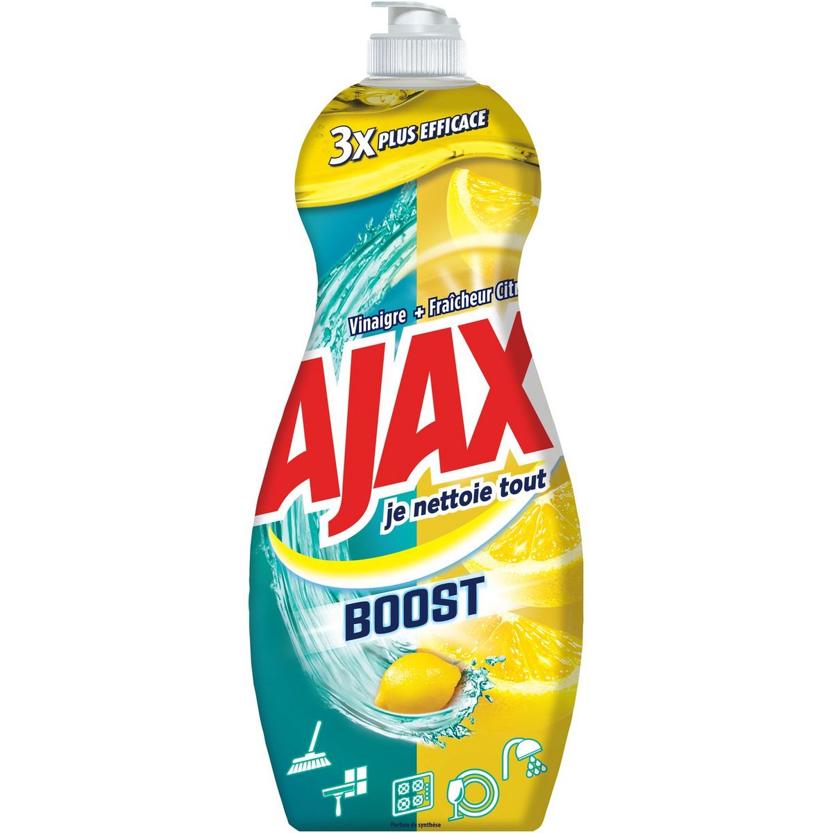 Ajax Gel Nettoyant Multi Usages Vinaigre Citron 750ml Pas Cher Auchanfr