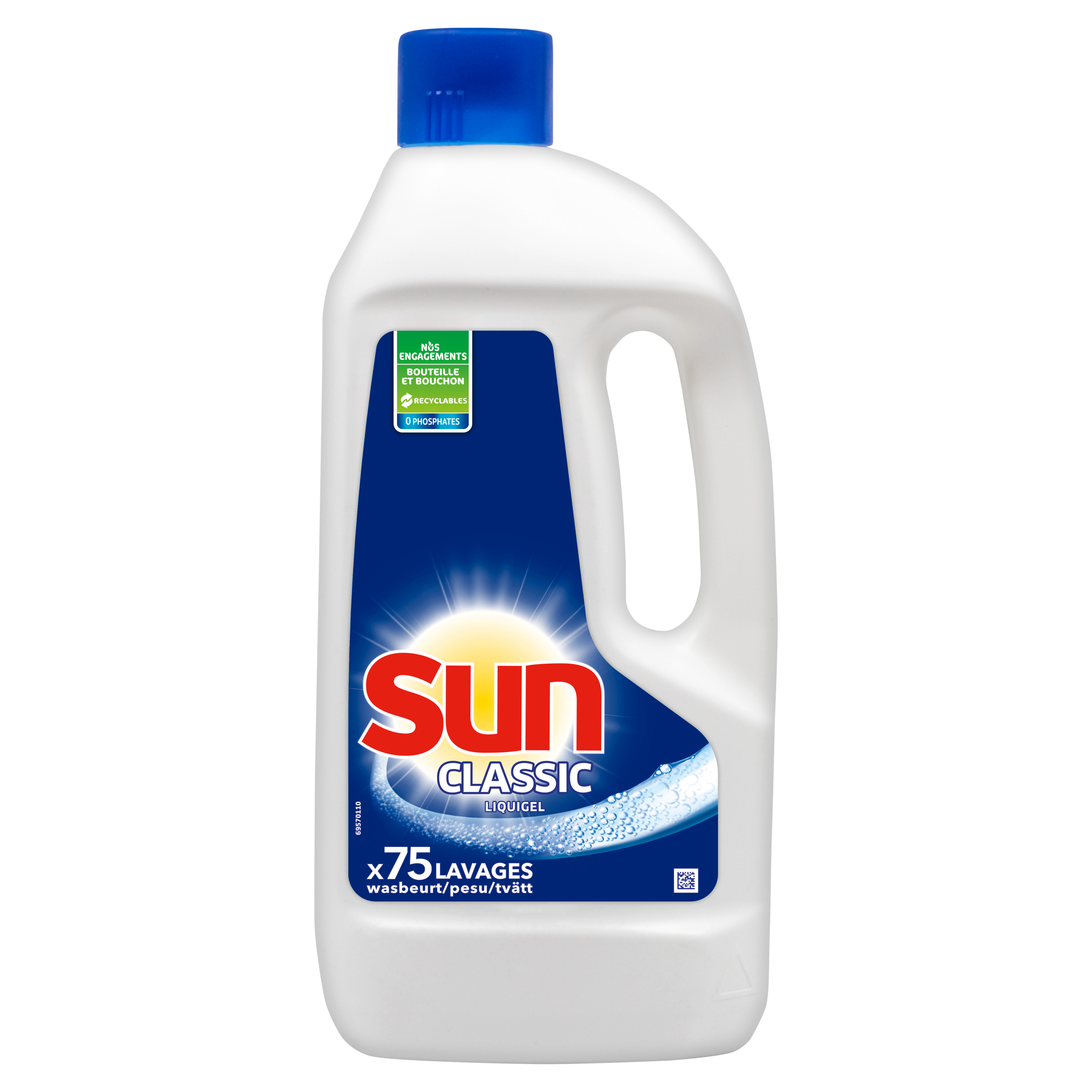 Sun Liquide de Rinçage Lave-Vaisselle Classic Triple Action 500ml :  : Epicerie