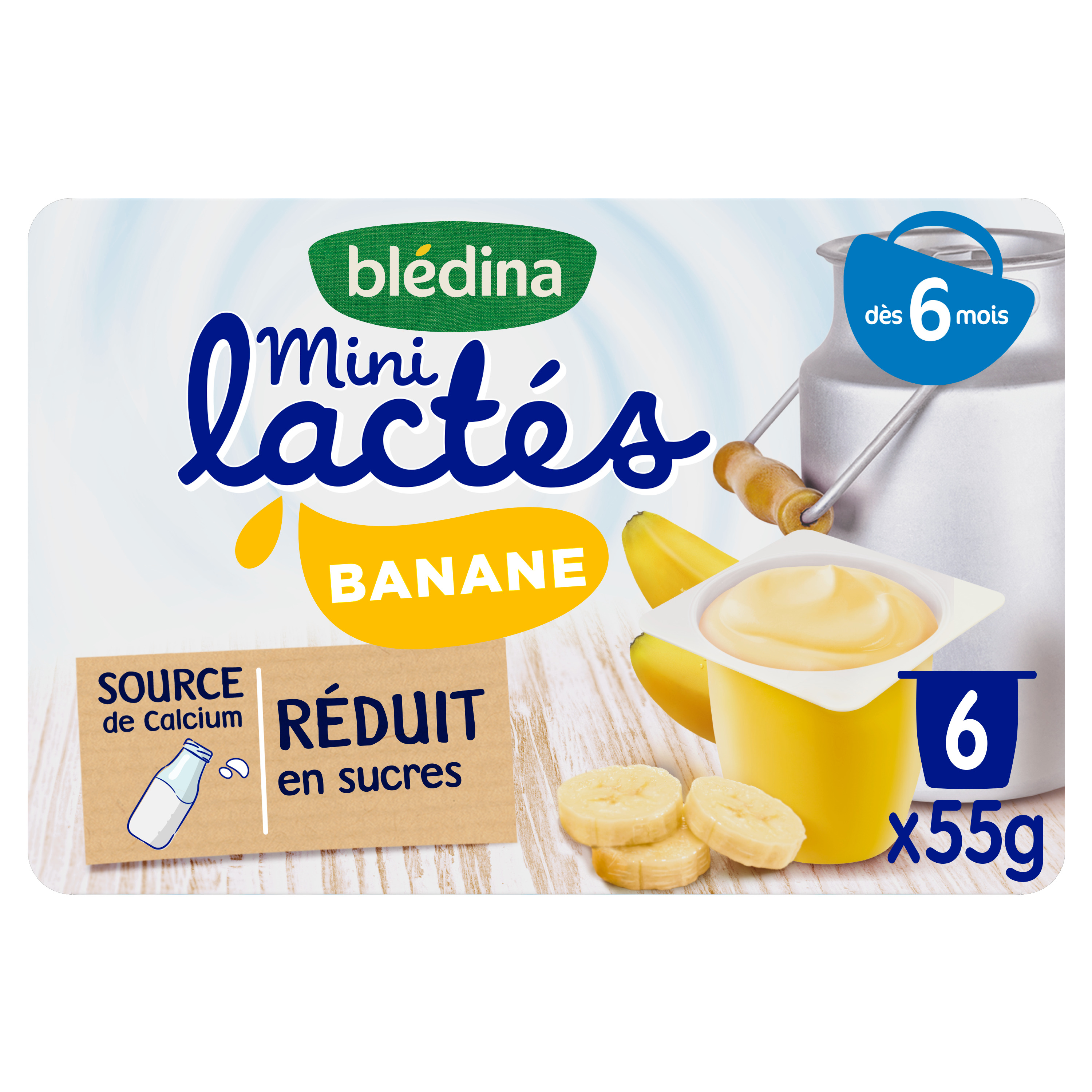 Grossiste Petits pots bananes dès 4mois 2x130g - BLEDINA
