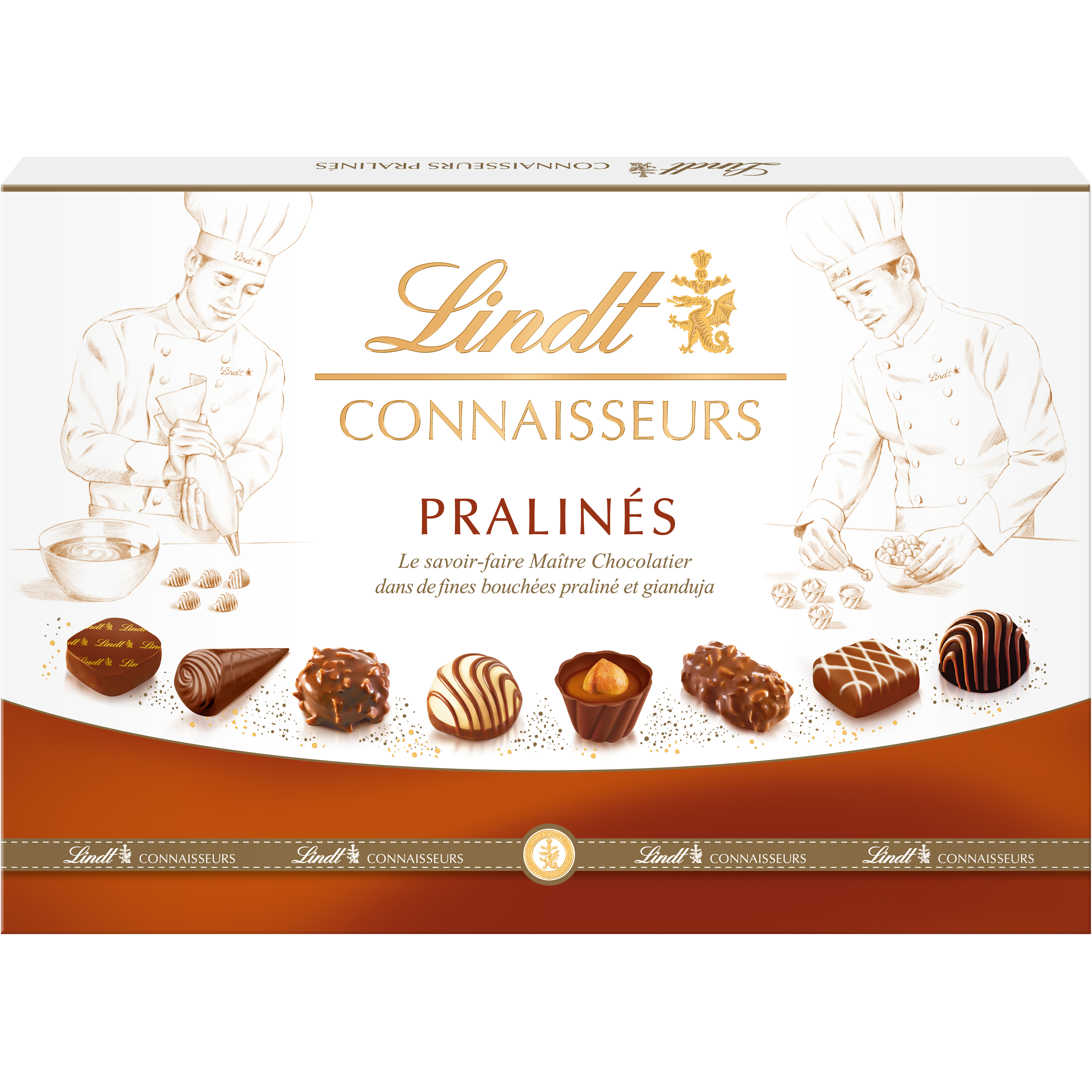 LINDT Connaisseurs Pralinés assortiment de chocolats extra fins au