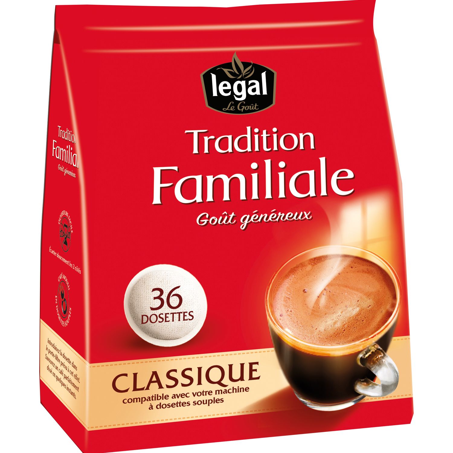 100 Favor dosettes de café gros paquet normal rôti acheter